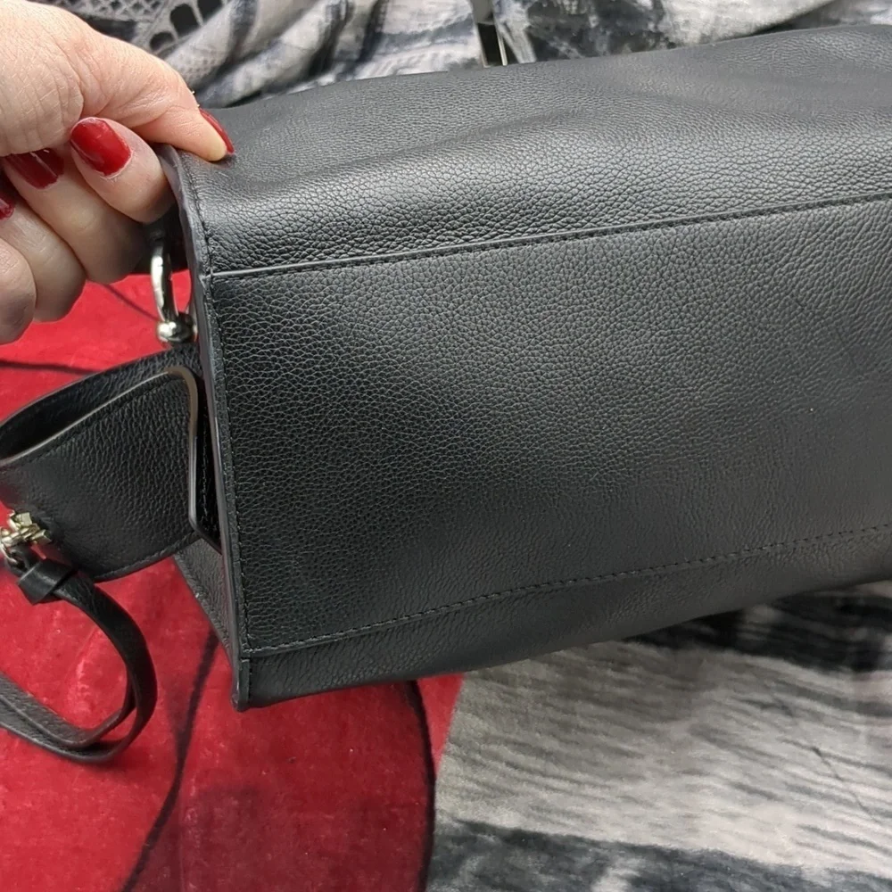 Rebecca Minkoff black leather satchel
